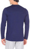 Asics Long Sleeve Tee мужская беговая рубашка синяя - 2