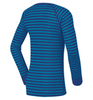 Odlo Warm детское термобелье рубашка синяя в полосу - 2