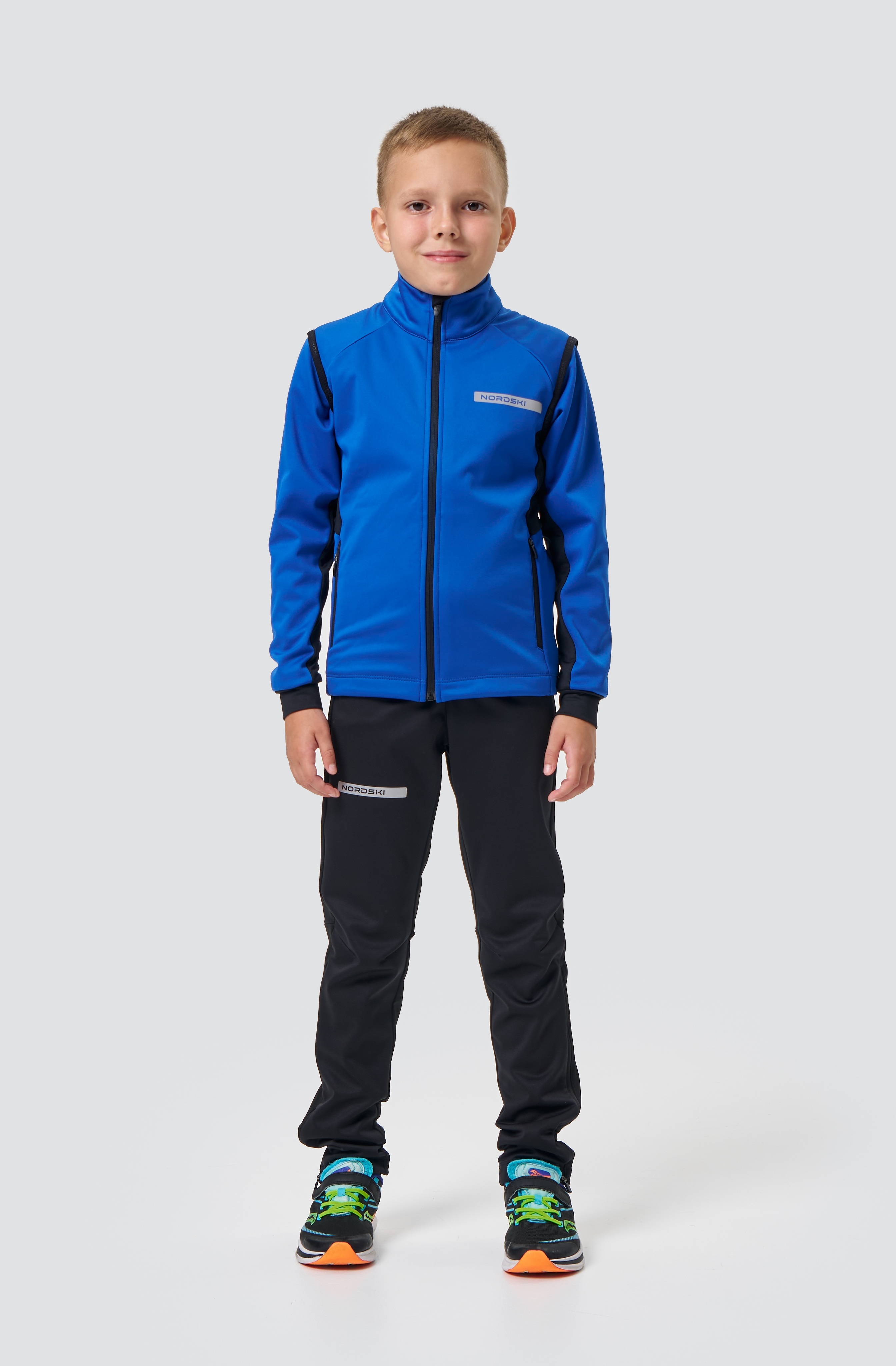 Детский тренировочный жилет Nordski Jr. Core true blue-black - 8