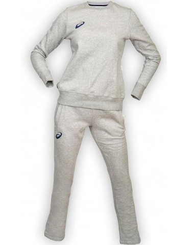 Asics Fleece Suit женский спортивный костюм серый