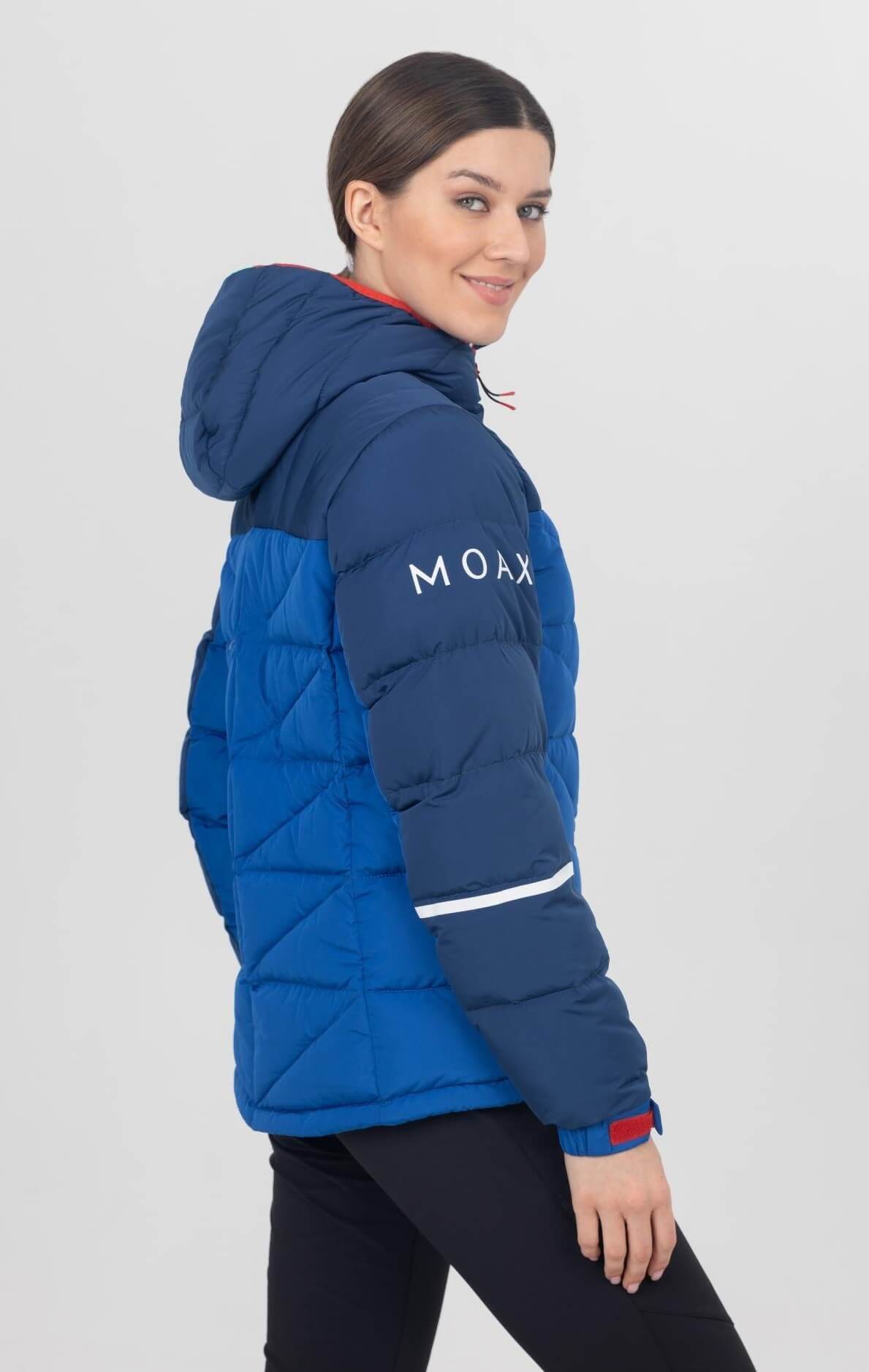 Женский теплый пуховик Moax Club Team олимпийский синий - 3