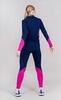 Nordski Base лыжный гоночный комбинезон dark blue-pink - 7