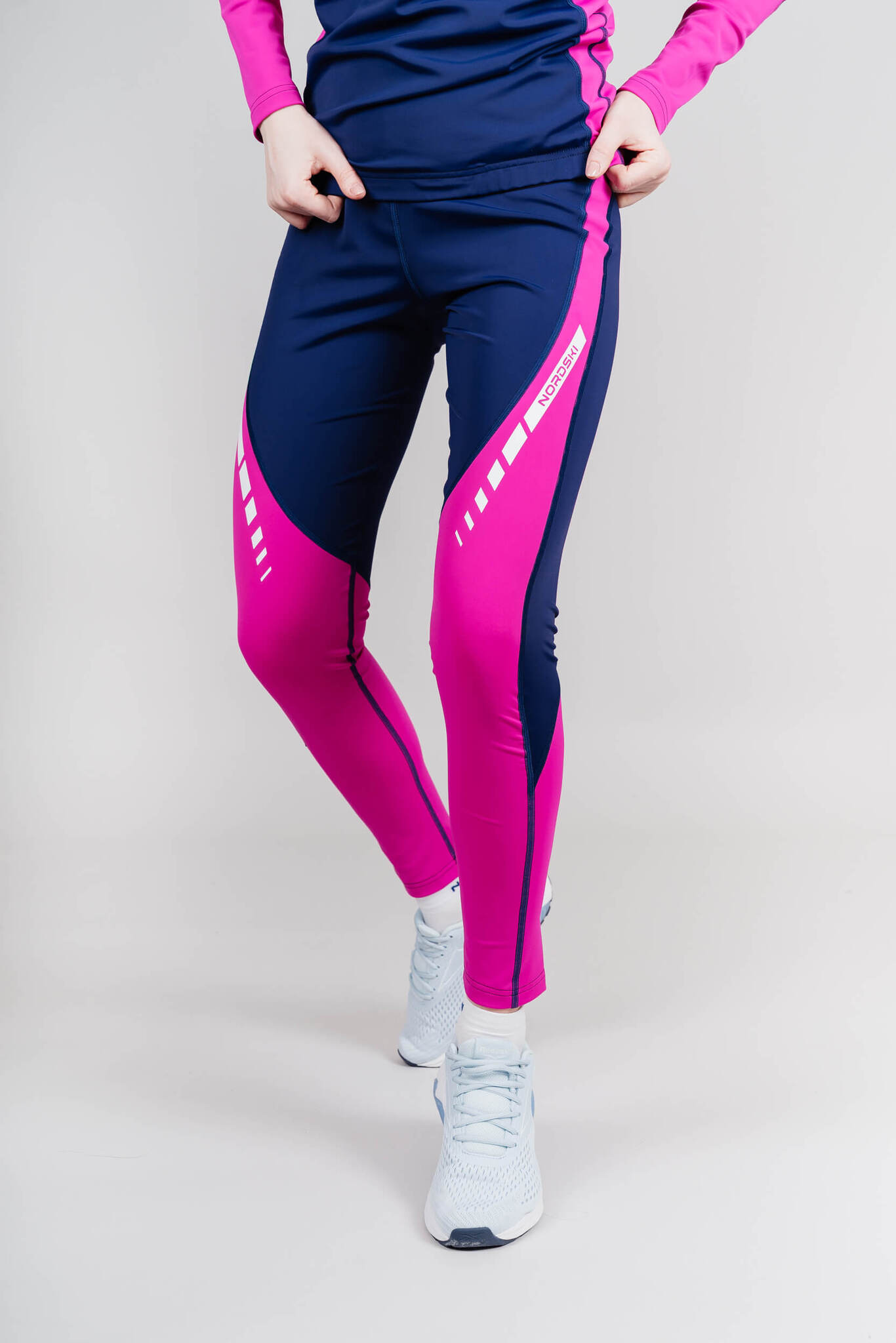 Nordski Base лыжный гоночный комбинезон dark blue-pink - 8