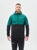 Мужская тренировочная куртка с капюшоном Nordski Pro Tour Hood alpine green-black - 1