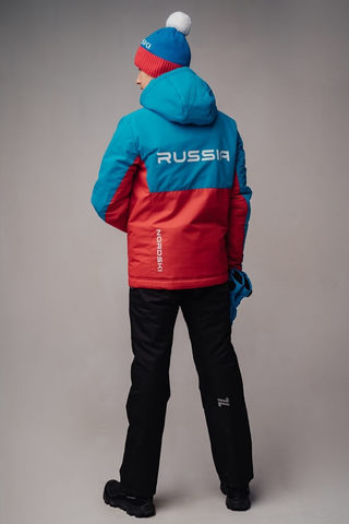 Nordski Jr Montana теплый лыжный костюм детский blue-red