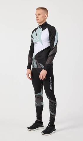 Лыжный гоночный костюм Nordski Heat унисекс black-ice mint