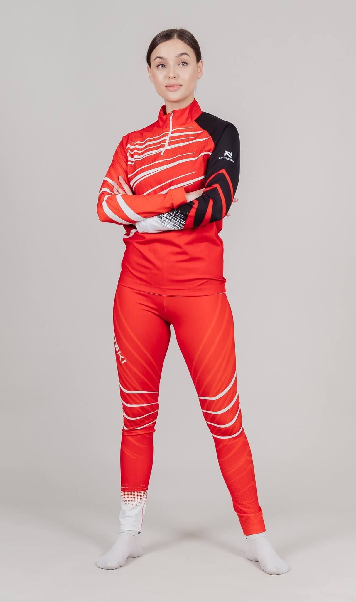 Лыжный гоночный костюм Nordski Pro унисекс red-black - 6