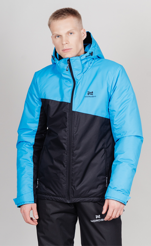 Мужская зимняя лыжная куртка  Nordski Active синий-черный