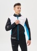 Мужская тренировочная лыжная куртка Nordski Pro 2.0 white-black-light blue - 3