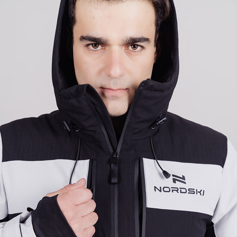Мужская горнолыжная куртка Nordski Lavin black-grey
