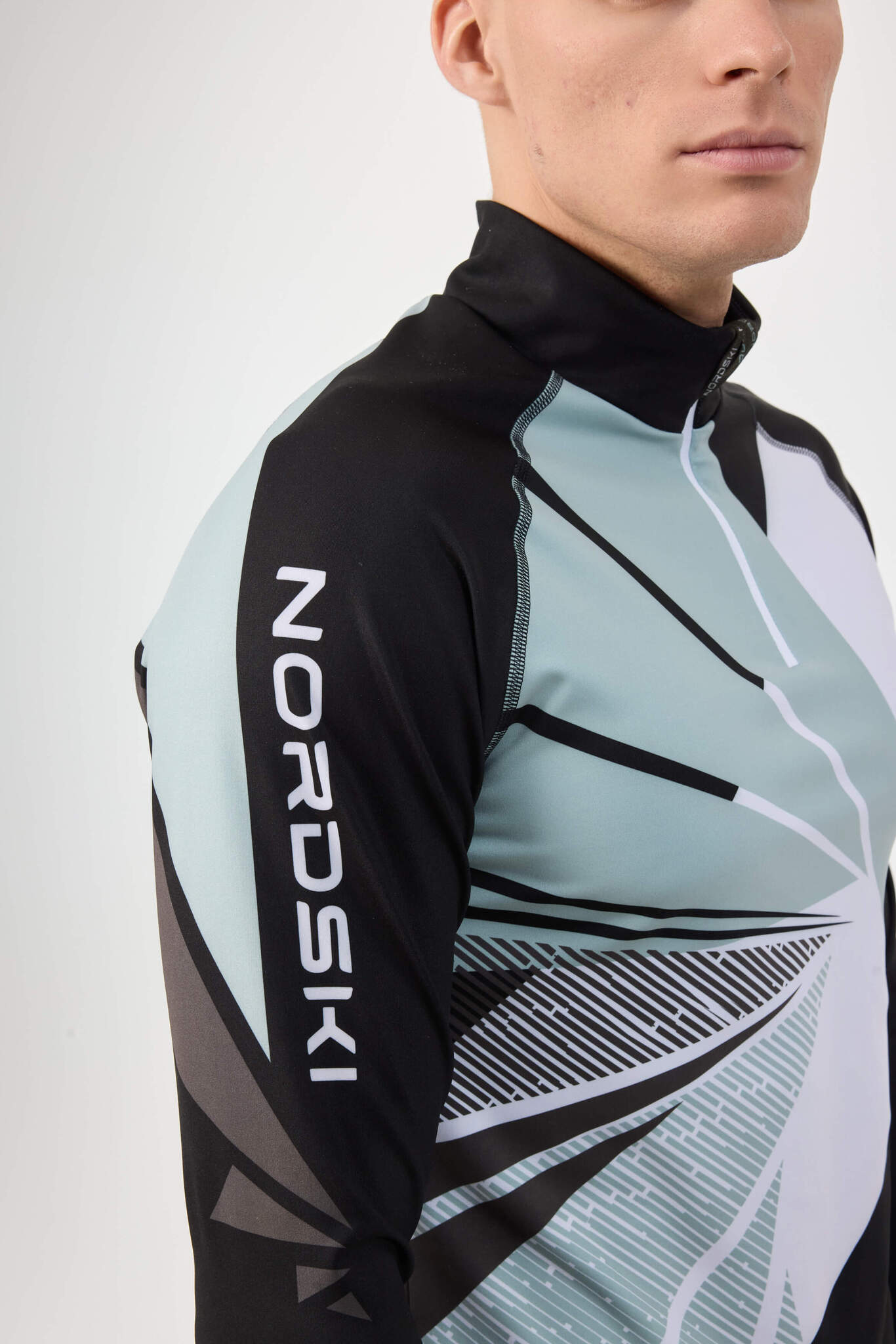Лыжный гоночный костюм Nordski Heat унисекс black-ice mint - 10