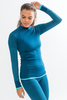 Craft Warm Intensity термобелье женское рубашка голубая - 4