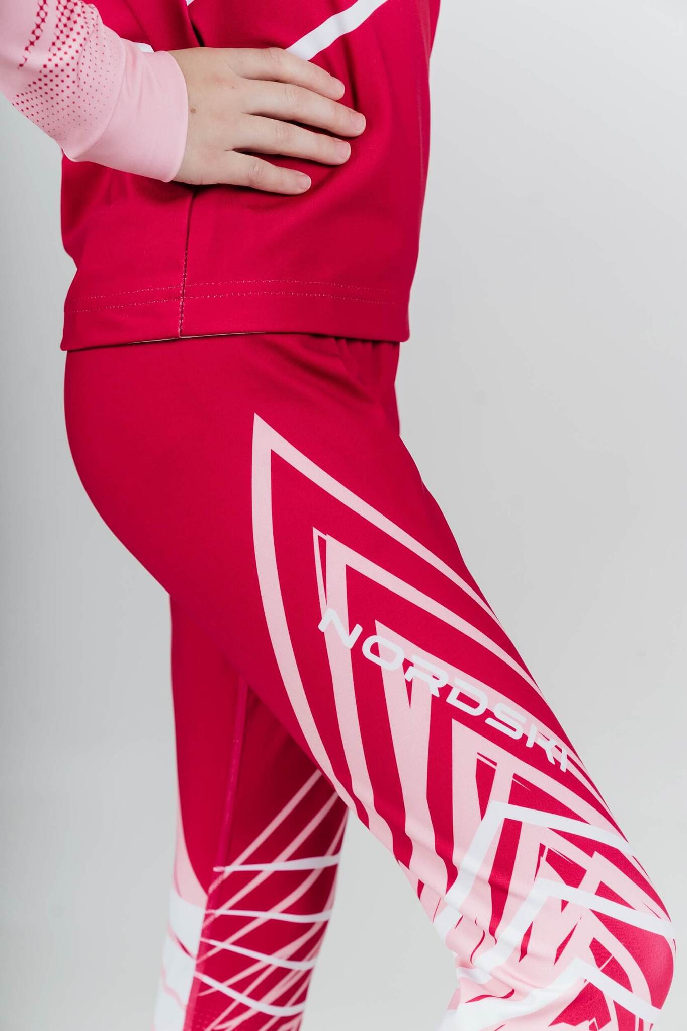 Лыжный гоночный комбинезон для девочек Nordski Jr Pro candy pink - 9