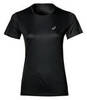 Asics Silver Ss Top футболка для бега женская черная - 1