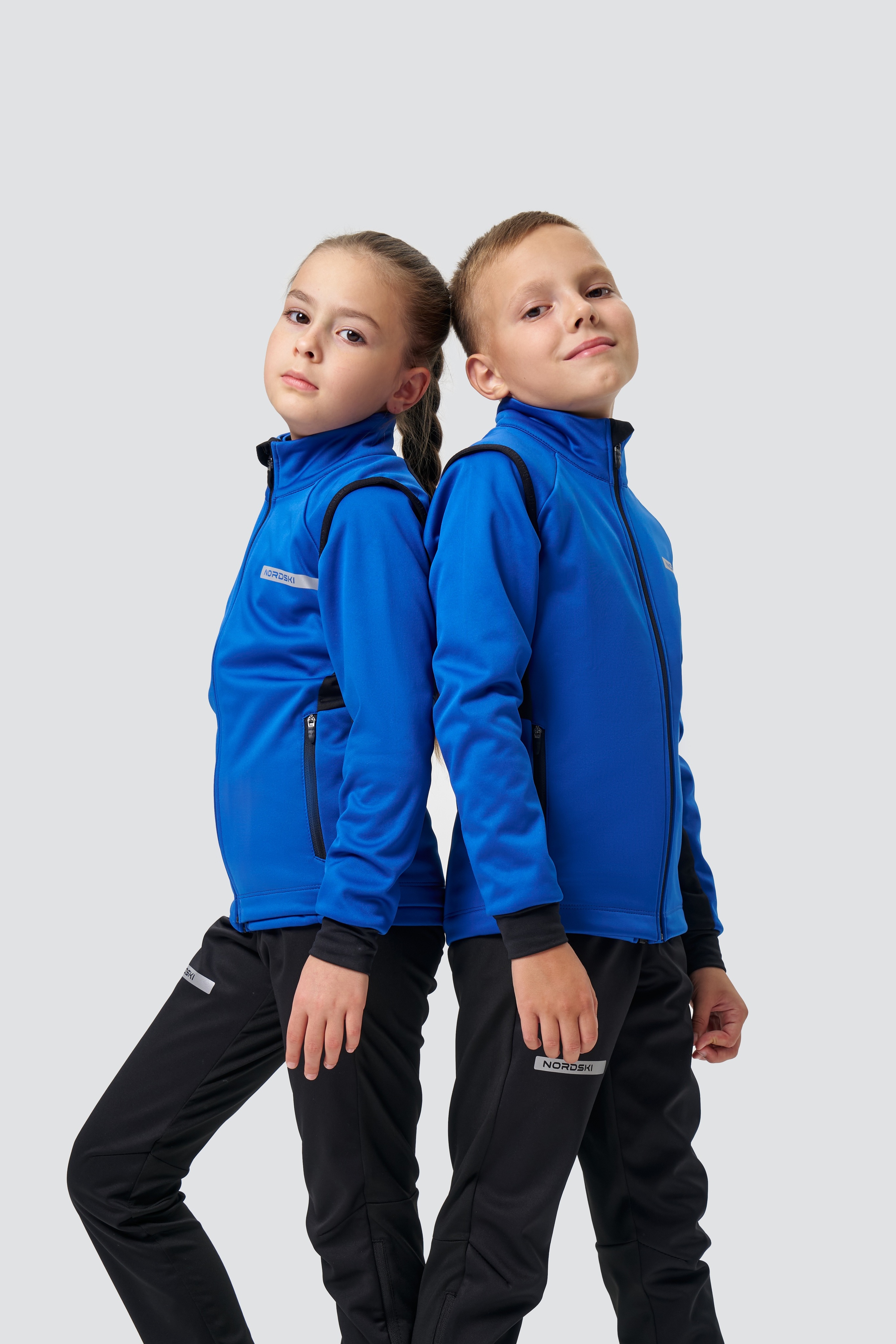 Детский тренировочный жилет Nordski Jr. Core true blue-black - 2