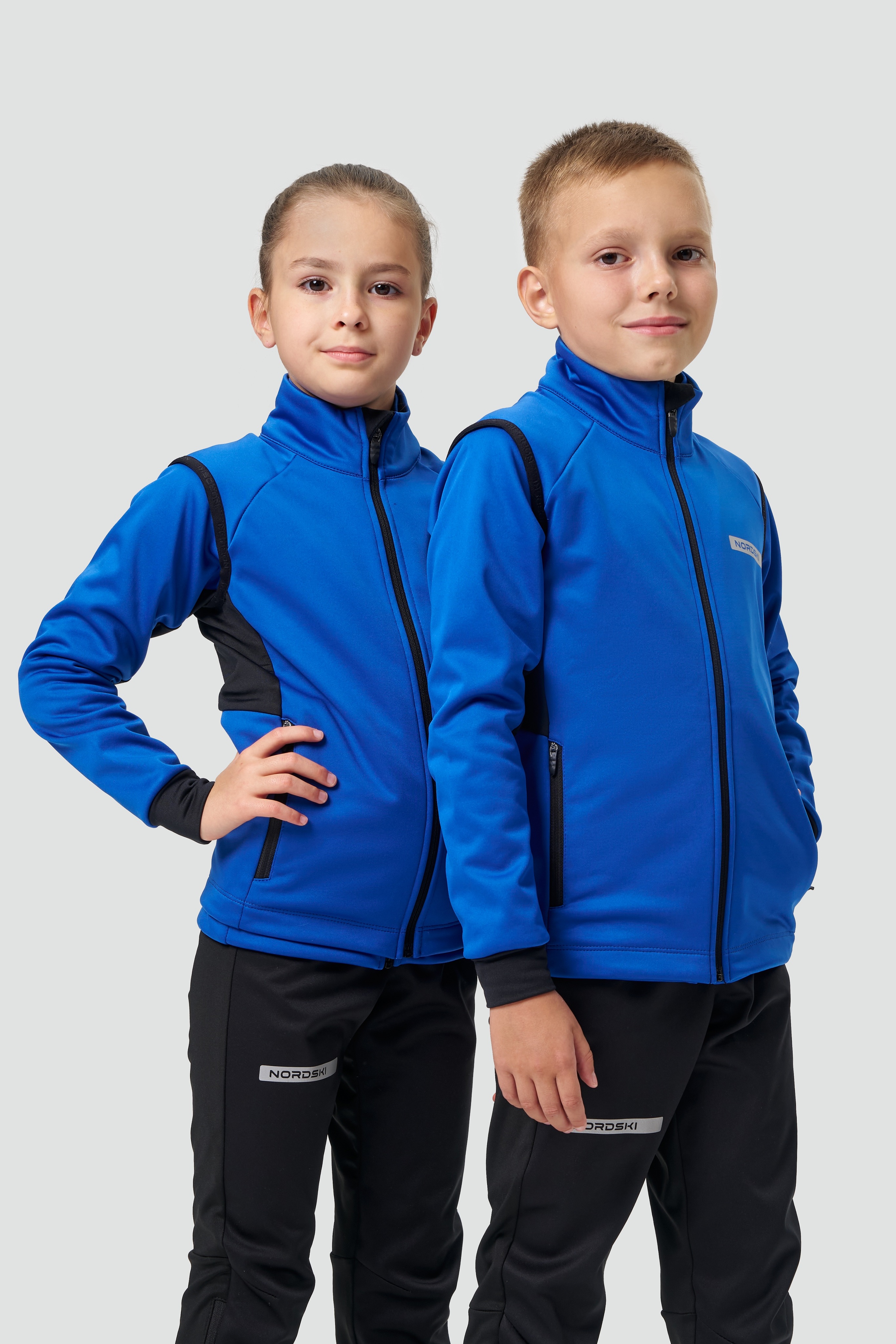 Детский тренировочный жилет Nordski Jr. Core true blue-black