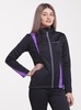 Nordski Active женская разминочная куртка черный-фиолет - 1