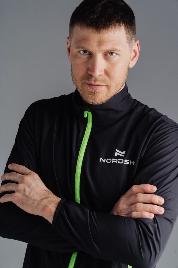 Nordski Motion куртка ветровка мужская Black/Yellow - 4