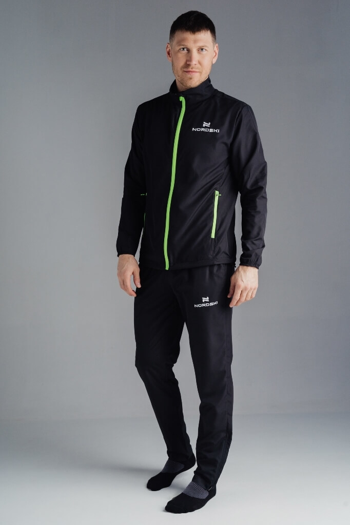 Nordski Motion куртка ветровка мужская Black/Yellow - 5