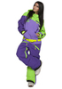 COOL ZONE MIX женский комбинезон для сноуборда фиолет-салат - 2