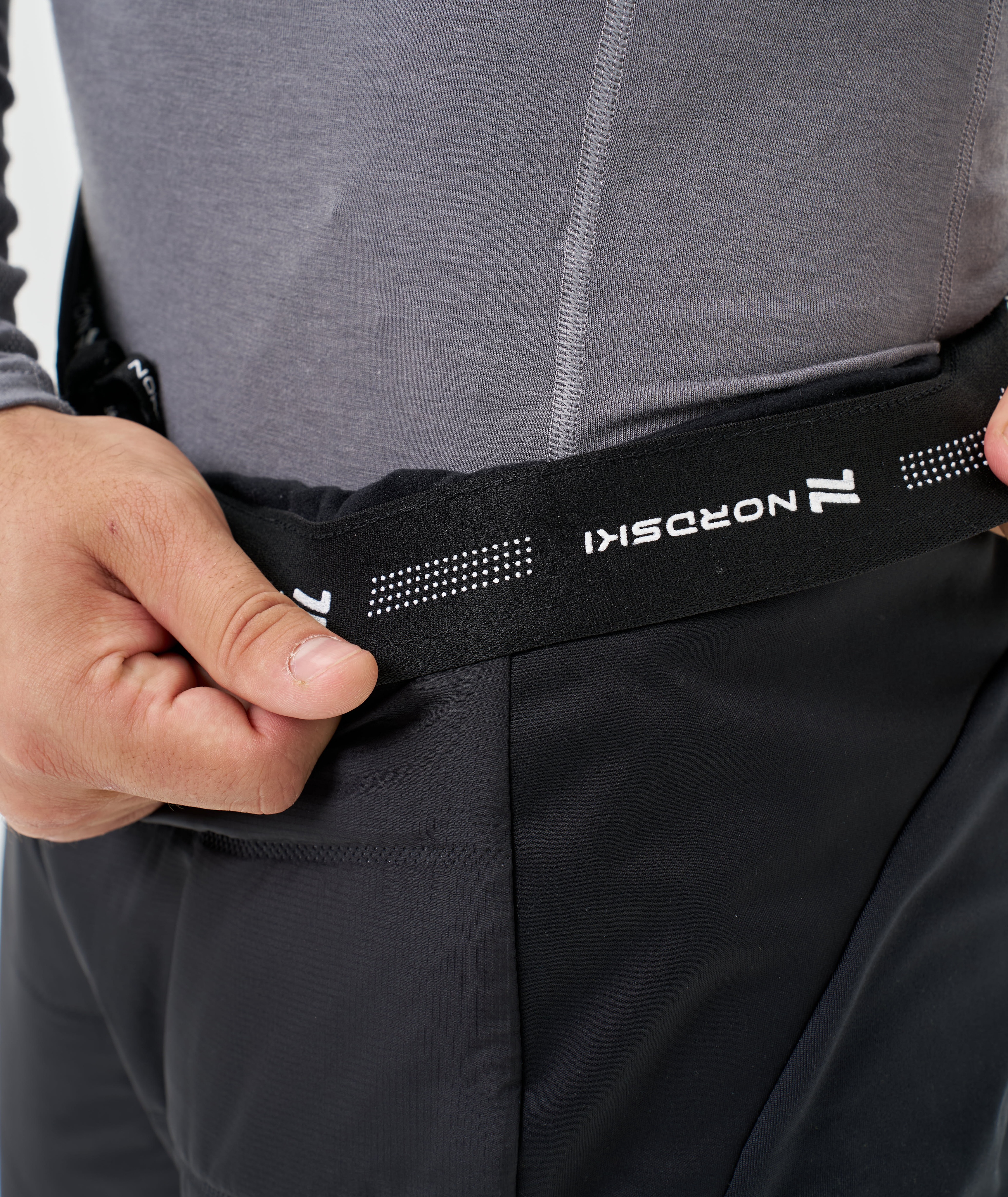 Мужской костюм для лыж и бега зимой Nordski Hybrid Pro 2.0 pearl blue-black - 19