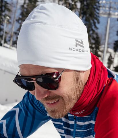 Тренировочная шапка Nordski Warm белая