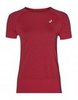 Asics Seamless Ss Texture  футболка для бега женская розовая - 1