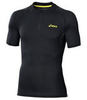 Беговая футболка мужская Asics Fuji Ss 1/2 Zip черная - 1