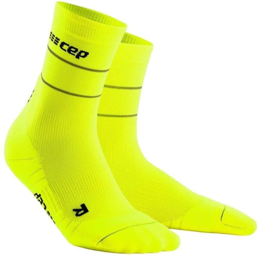 Мужские компрессионные носки CEP Reflective желтые