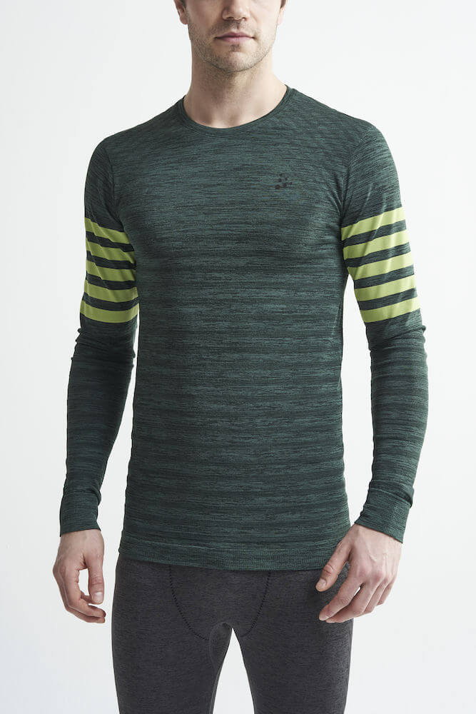 Craft Fuseknit Comfort Blocked мужская терморубашка green - 2
