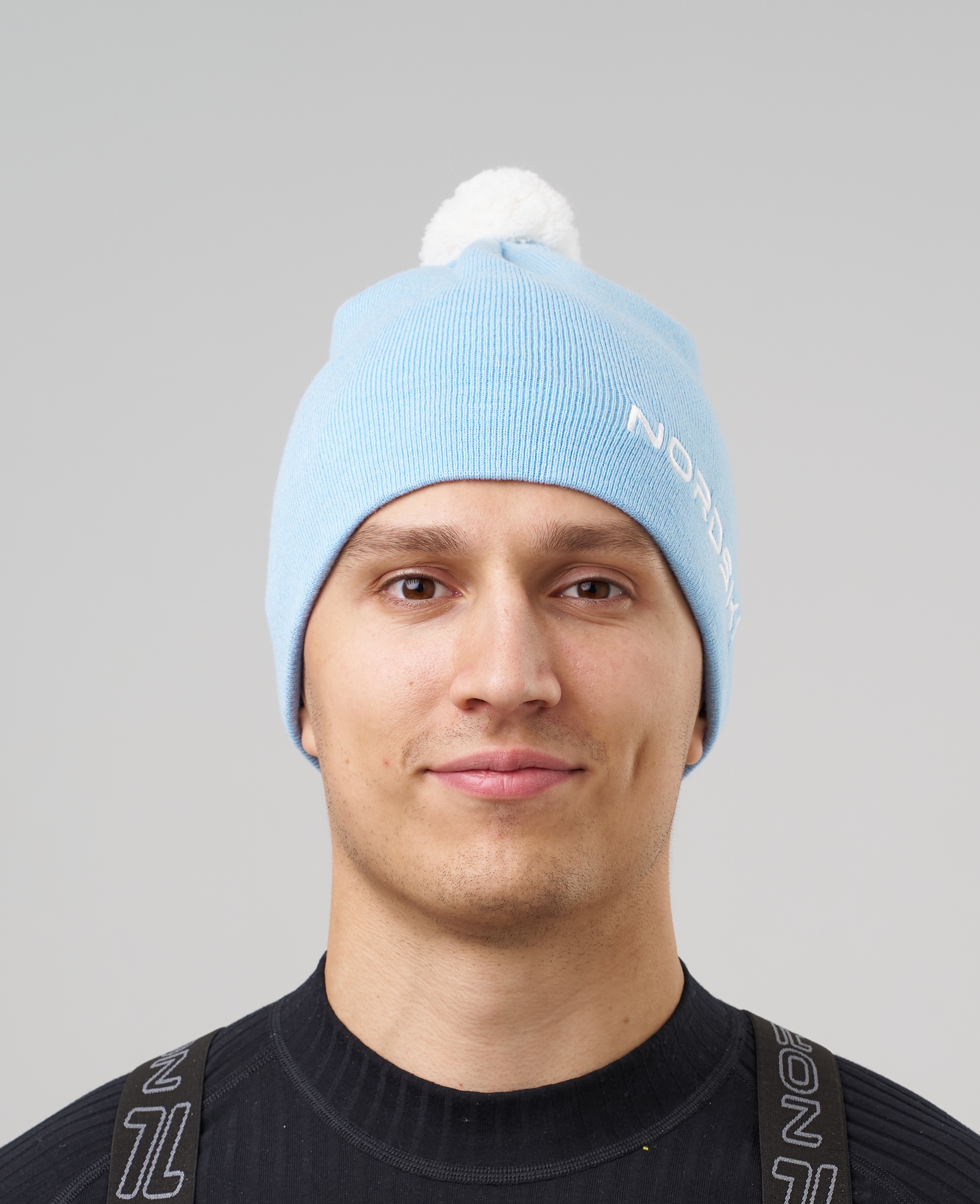 Лыжная шапка c шерстью Nordski Embroidery aqua - 6