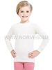 Футболка Norveg Soft  детская с длинным рукавом белая - 1