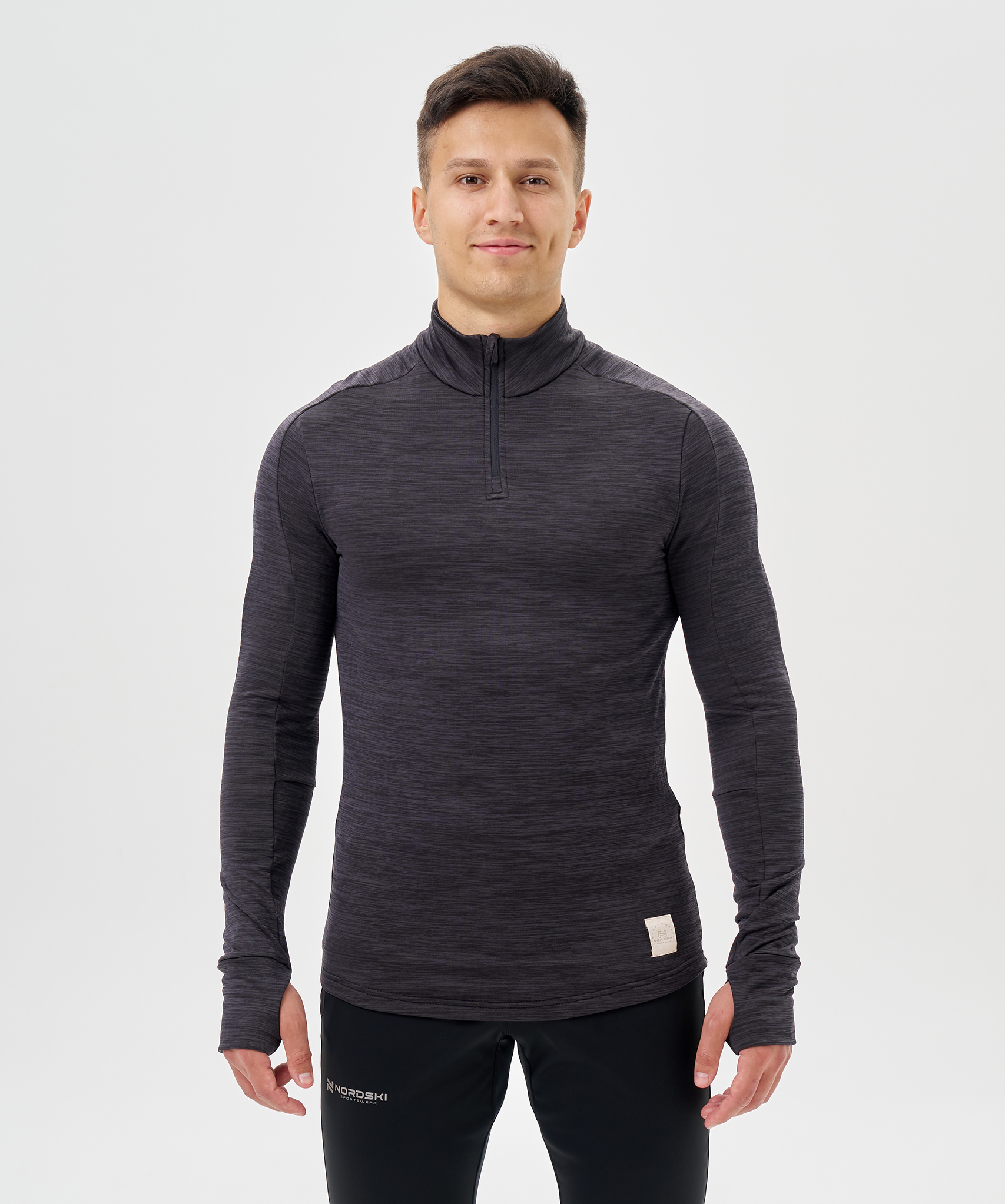 Мужской утепленный лонгслив Nordski Impulse black