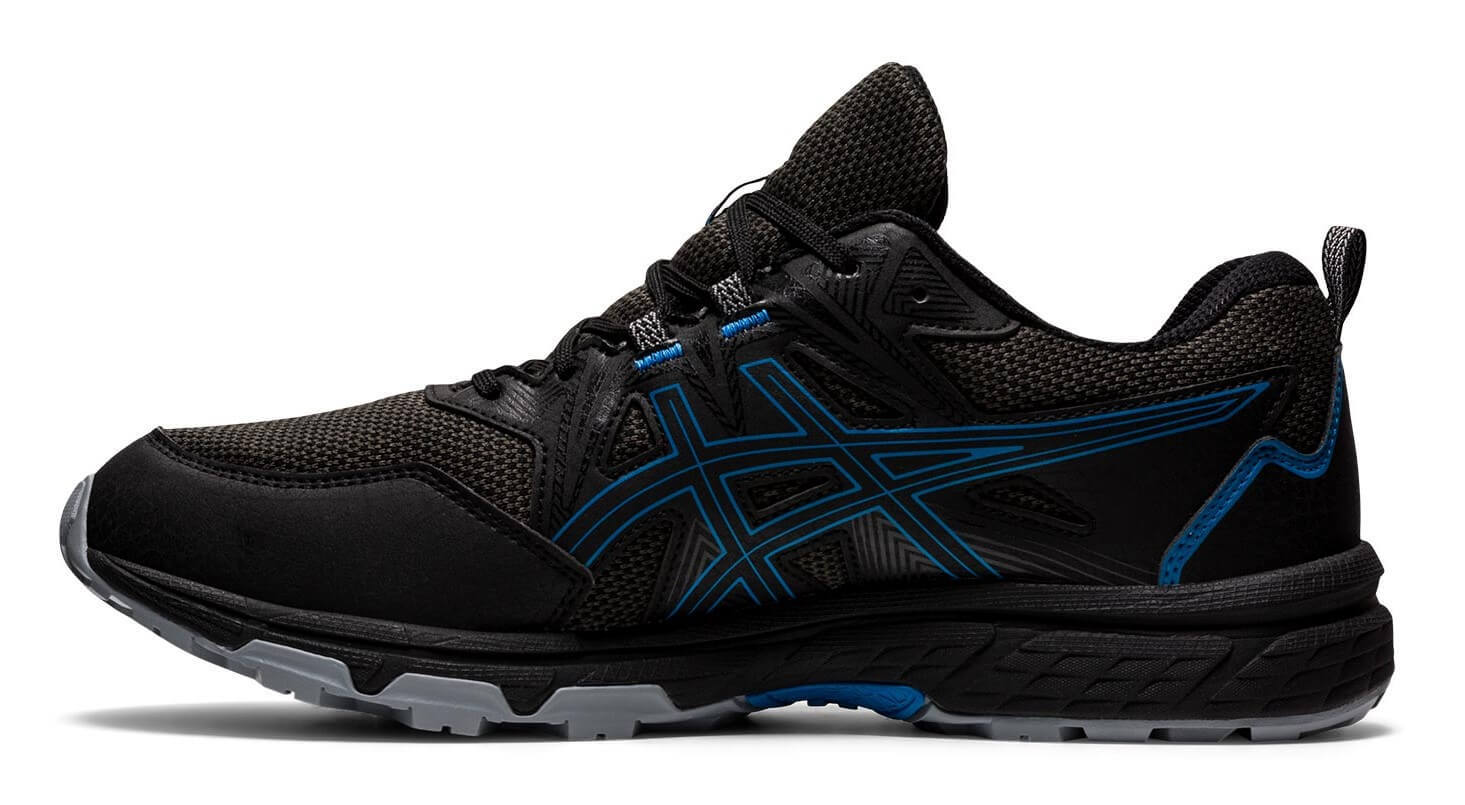 Asics Gel Venture 8 WP кроссовки-внедорожники для бега мужские черные-синие - 5