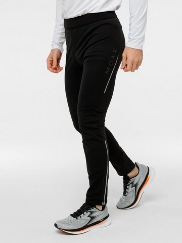 Мужские лыжные брюки Moax Tauri Softshell Zip черные