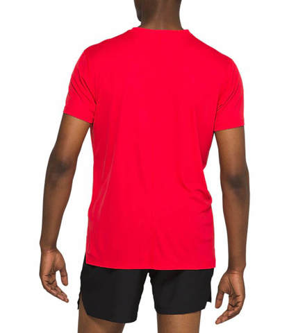 Asics Silver Ss Top футболка для бега мужская красная