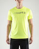 Craft Prime Run Logo мужская беговая футболка Yellow - 2