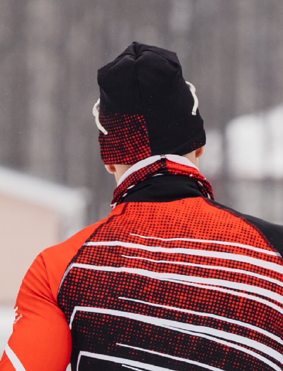 Гоночная шапка Nordski Pro black-red - 7