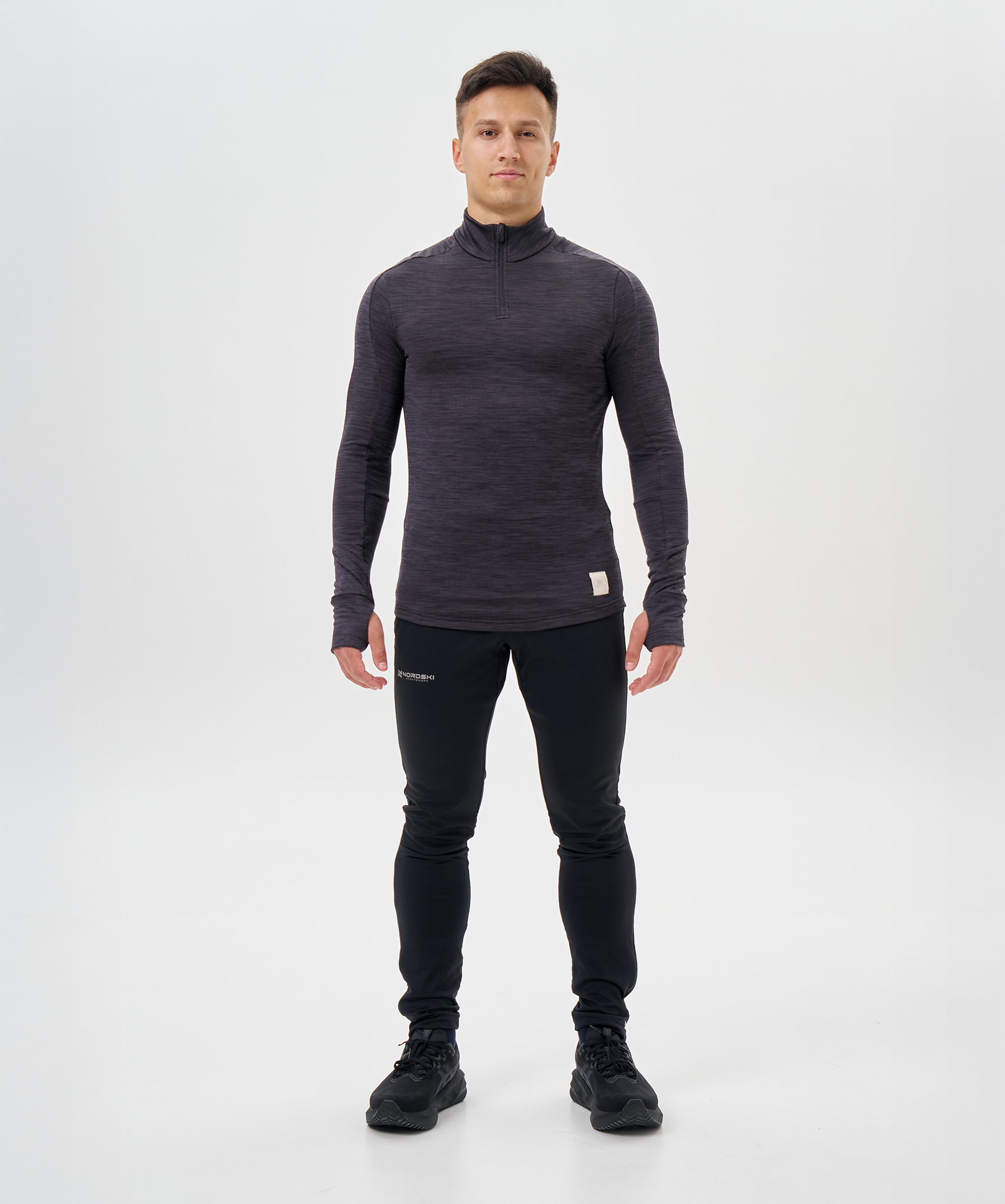 Мужской утепленный лонгслив Nordski Impulse black - 10