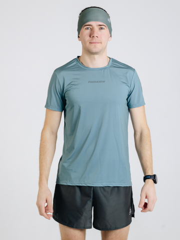 Спортивная тренировочная футболка Noname Miler T-Shirt SS 25 UX grey-green