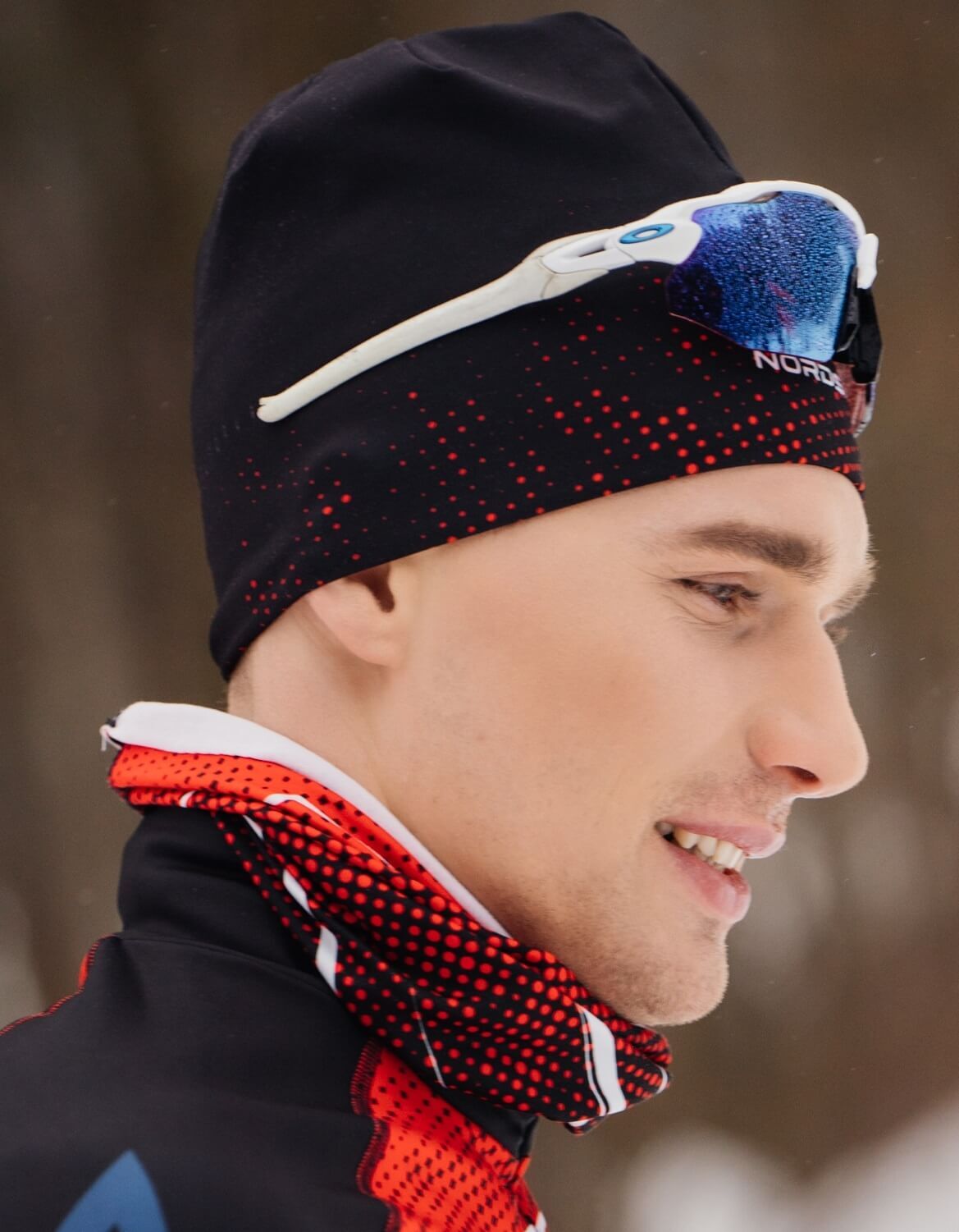 Гоночная шапка Nordski Pro black-red - 6