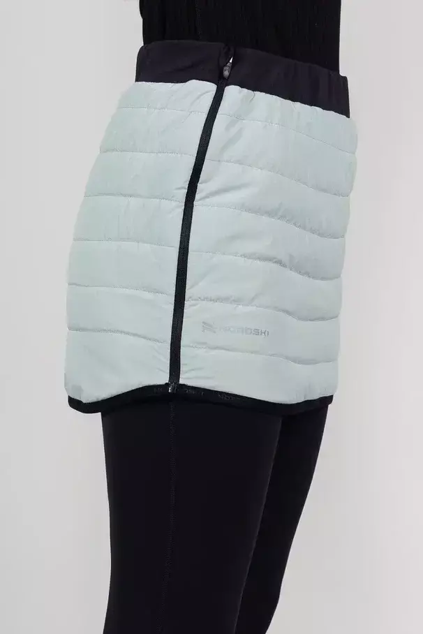 Женская утепленная тренировочная юбка Nordski Hybrid ice mint - 4