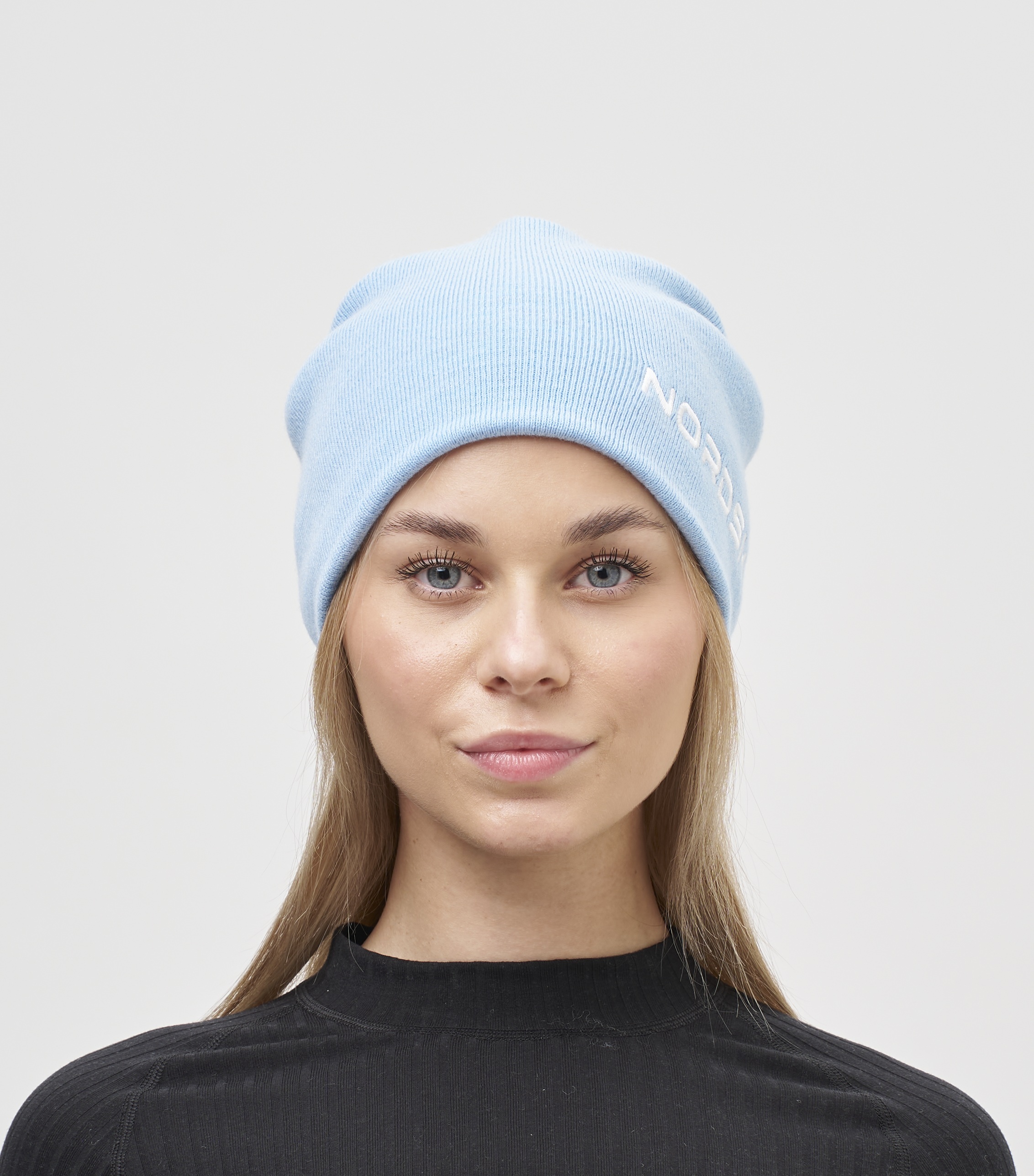 Лыжная шапка c шерстью Nordski Embroidery aqua - 2