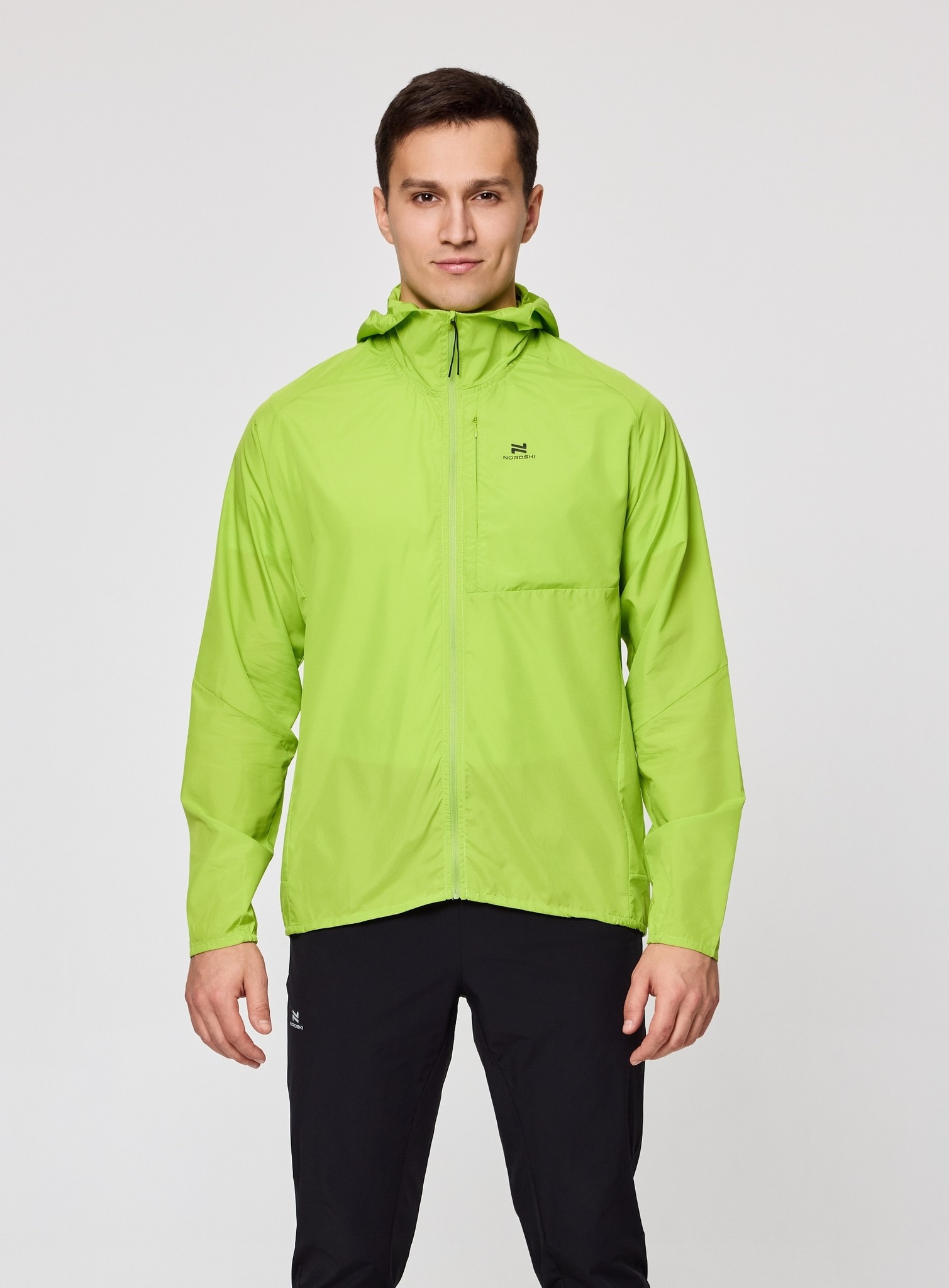 Мужская спортивная ветровка Nordski Easy Run lime