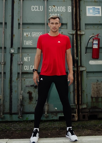 Мужской спортивный костюм Nordski Run red-black