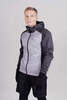 Мужская тренировочная куртка с капюшоном Nordski Hybrid Hood grey - 1