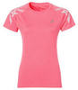 Футболка женская Asics Stripe Short Sleeve Top розовая - 1