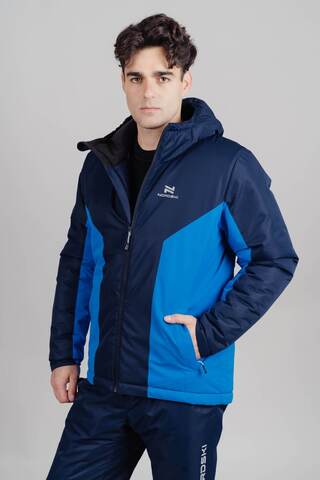 Теплая прогулочная куртка мужская Nordski Base iris-blue