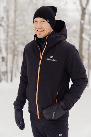 Nordski Pulse лыжная утепленная куртка мужская черная