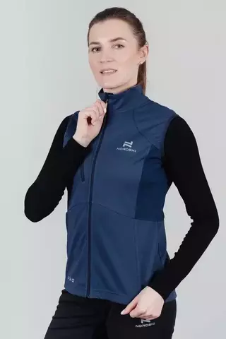 Женский лыжный жилет Nordski Pro blue